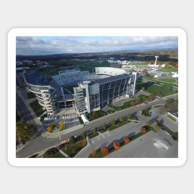 Beaver Stadium Penn State Sticker by PugDronePhotos